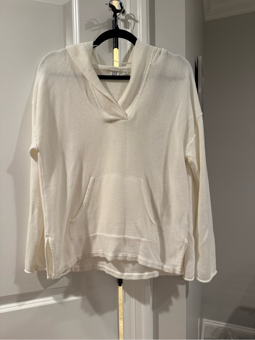 GAP Cream Knit Hooded Sweater